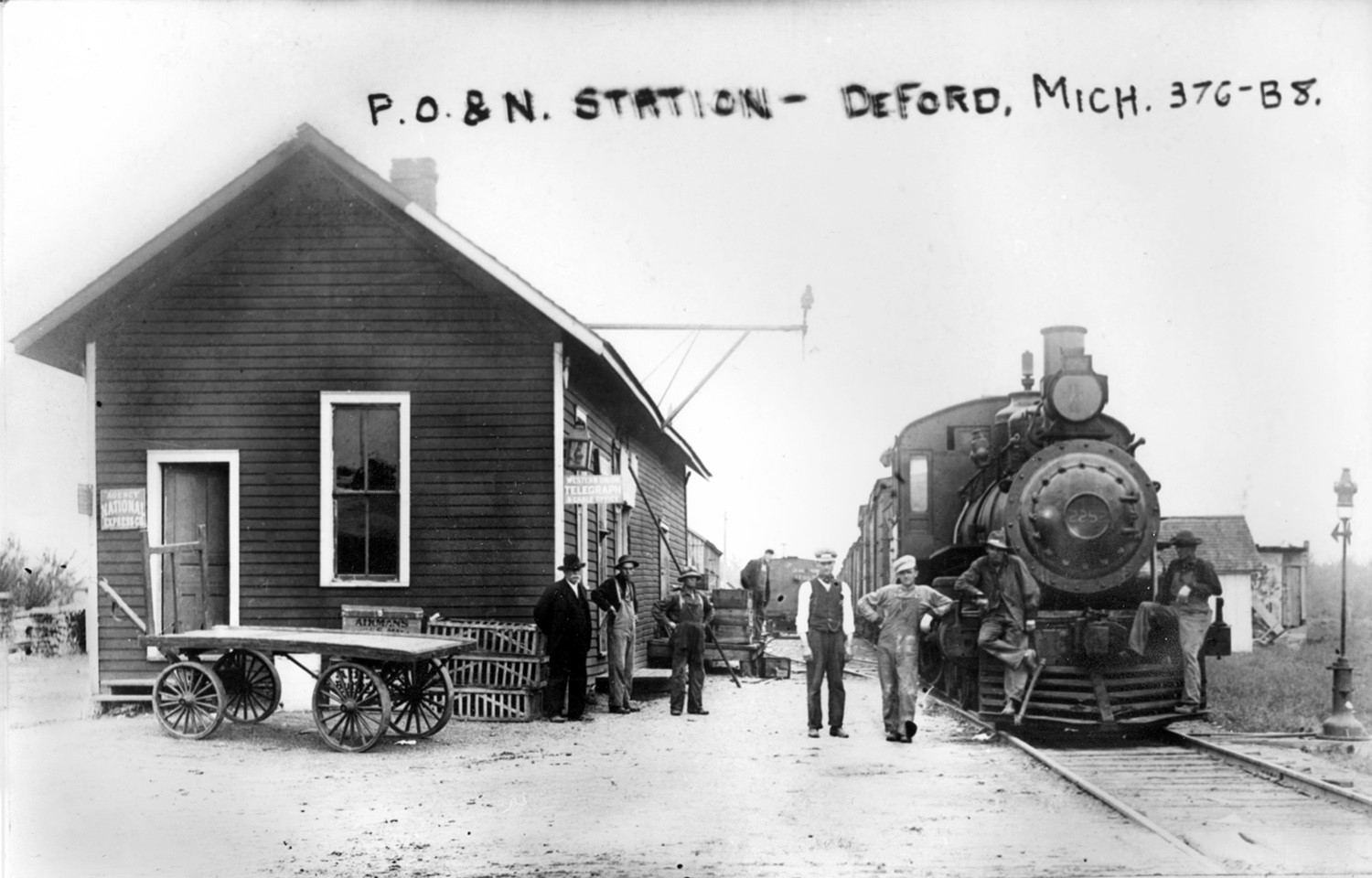 Deford MI Depot and Train